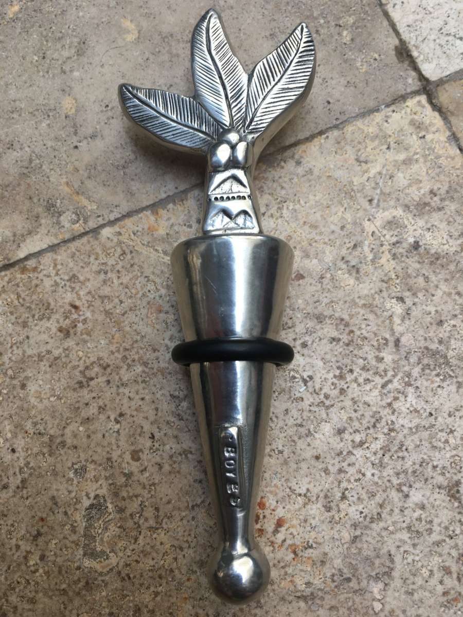 carrol boyes winestopper wine stop bottle stopper three leaf