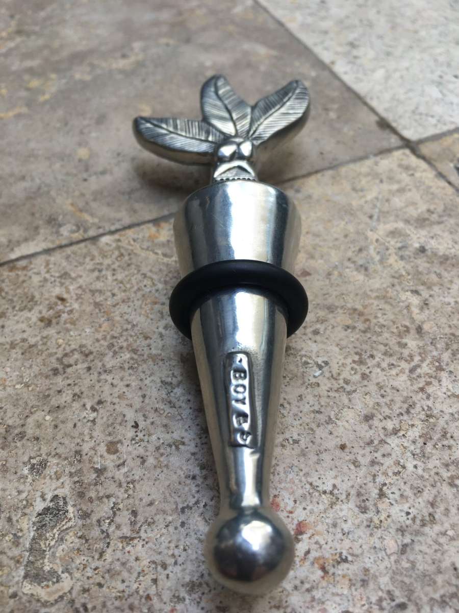 carrol boyes winestopper wine stop bottle stopper three leaf
