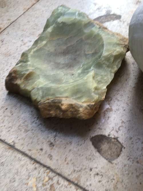 sea shell proper large spider conch on precious stone base