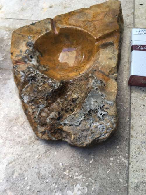 giant clam sea shell fluted on precious stone base , medium