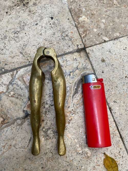 vintage BRASS lady ladies LEGS NUT CRACKER nutcracker