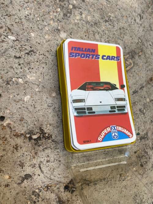 vintage super trumps supertrumps FX schmid Italian sports cars cards 50164.1