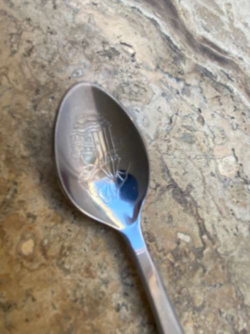 Rolex Bucherer Lucerne spoon with vintage benson and hedges cigarette tin