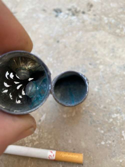 vintage sterling silver owl incense burner