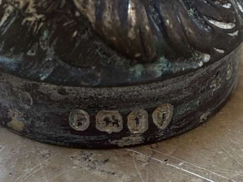 vintage sterling silver owl incense burner