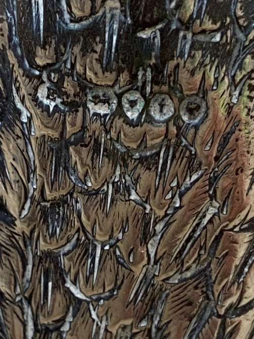 vintage sterling silver owl incense burner