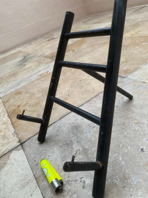 vintage heavy steel floor display easel