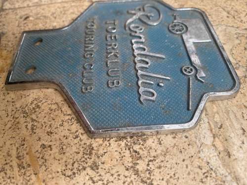 Vintage Rondalia touring club motor badge