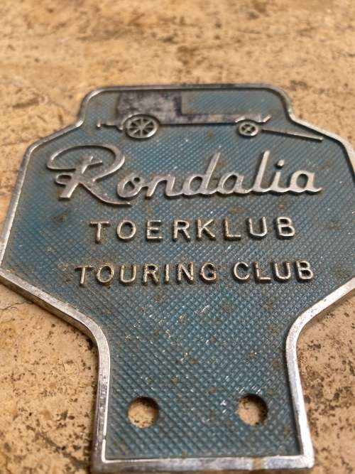 Vintage Rondalia touring club motor badge