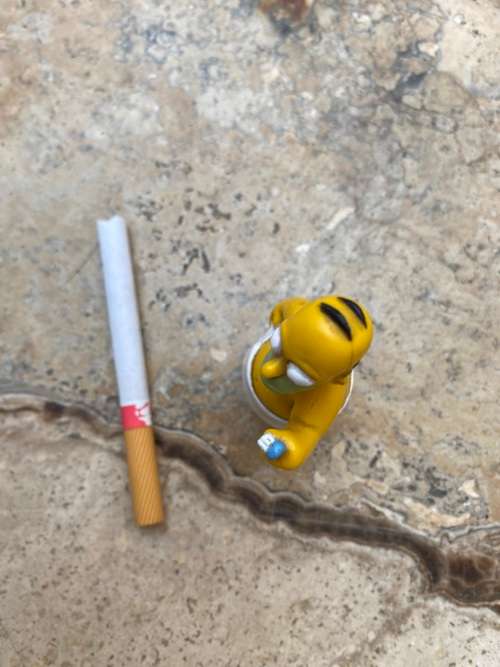 rare vintage Homer Simpson pvc figure fox 1999 , brushing teeth