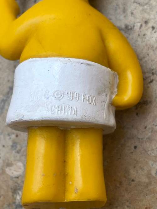 rare vintage Homer Simpson pvc figure fox 1999 , brushing teeth