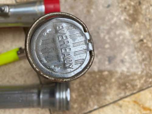 vintage torch lot , winchester , eveready , ray o vac , tiger head brand collection of 4