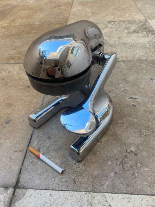 vintage manual ramcon citrus juicer chrome non magnetic