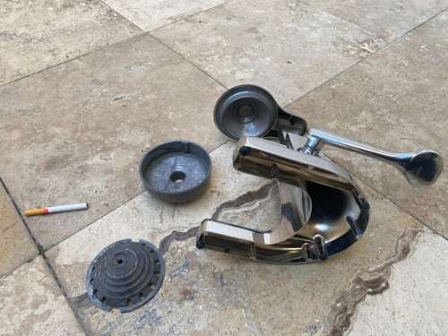 vintage manual ramcon citrus juicer chrome non magnetic