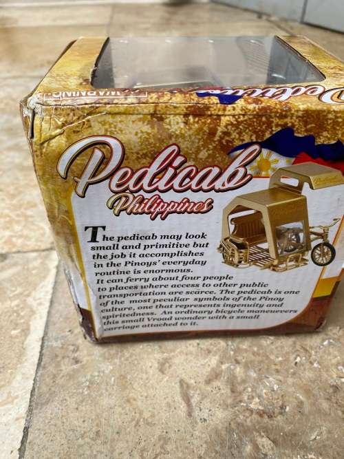 Philippine Pedicab Die Cast Metal Special Gold Edition