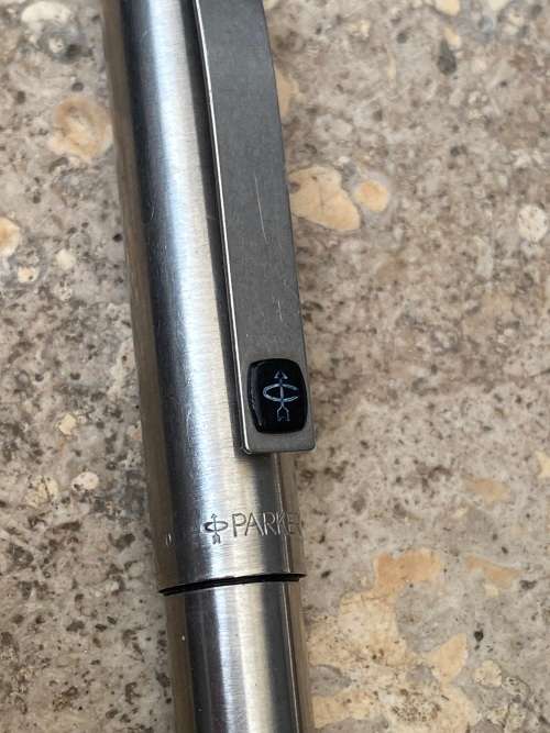 vintage Parker 10 mechanical pencil UK , zig 0.5 pencil and inoxcrom pen spain lot in parker case