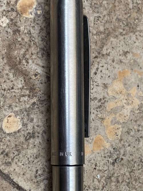 vintage Parker 10 mechanical pencil UK , zig 0.5 pencil and inoxcrom pen spain lot in parker case