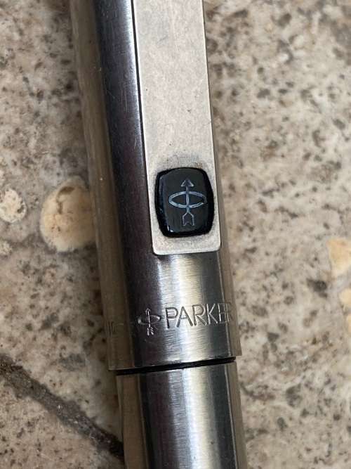 vintage Parker 10 mechanical pencil UK , zig 0.5 pencil and inoxcrom pen spain lot in parker case