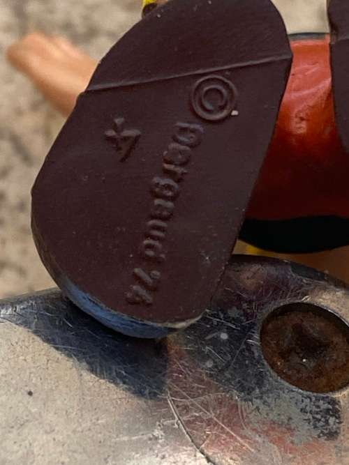 vintage asterix bully 1974 figure with mini asterix plastoy drinking potion pair