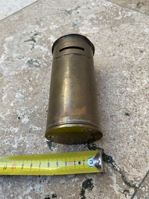 vintage brass postbox money box