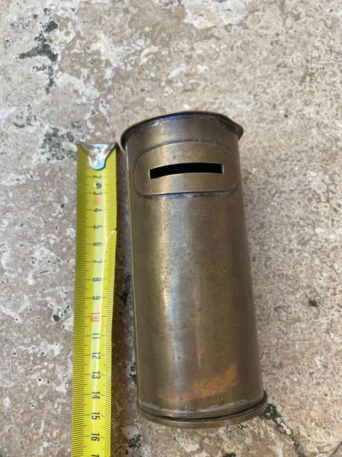 vintage brass postbox money box