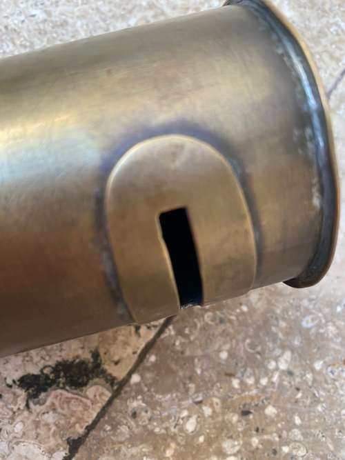 vintage brass postbox money box