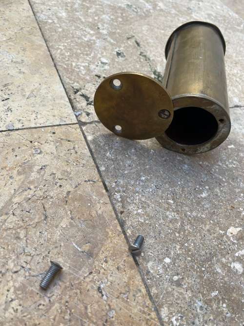 vintage brass postbox money box