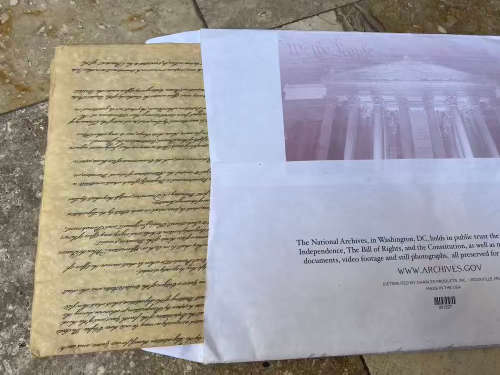 The declaration of independence United States washington