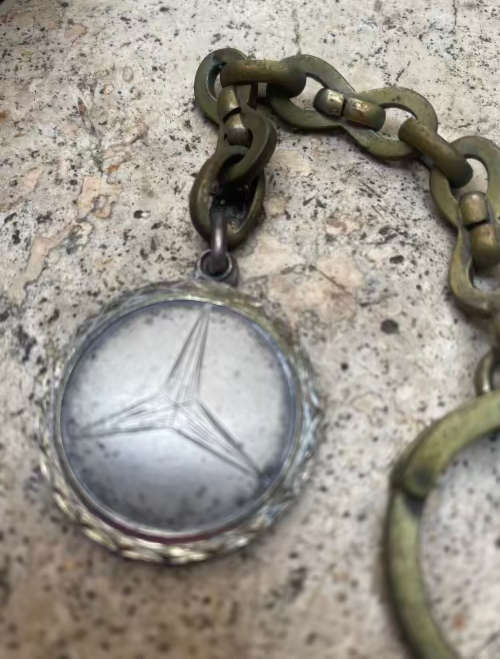 RARE Mercedes Benz Argentina Sterling silver key chain 1976