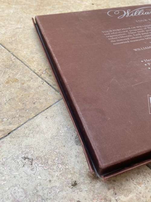 vintage Williamsburg placemats set of 4 garden images red in box