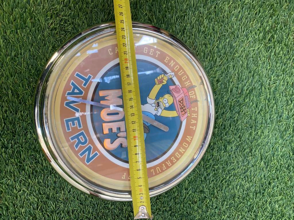 Vintage the Simpsons wall clock fox Moes Tavern 2003