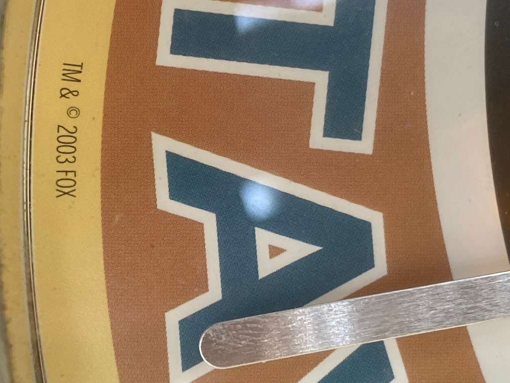 Vintage the Simpsons wall clock fox Moes Tavern 2003