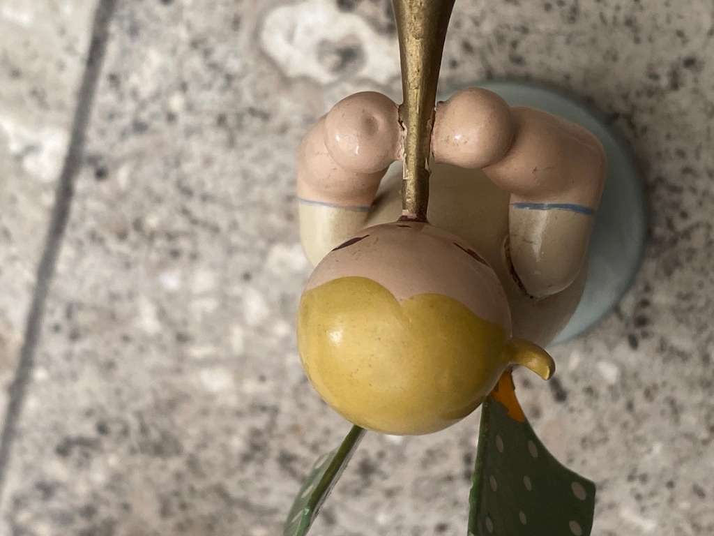 Vintage Wendt & Kuhn erzgebirge Christmas wooden angel lot of 4 in wood box