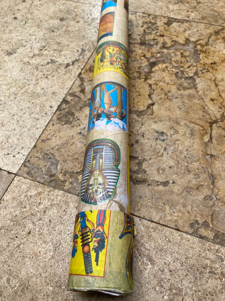 Papyrus art lot of 5 18 cm x 28cm