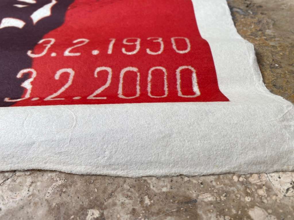 Vintage Communist political propaganda war poster hammer sickle