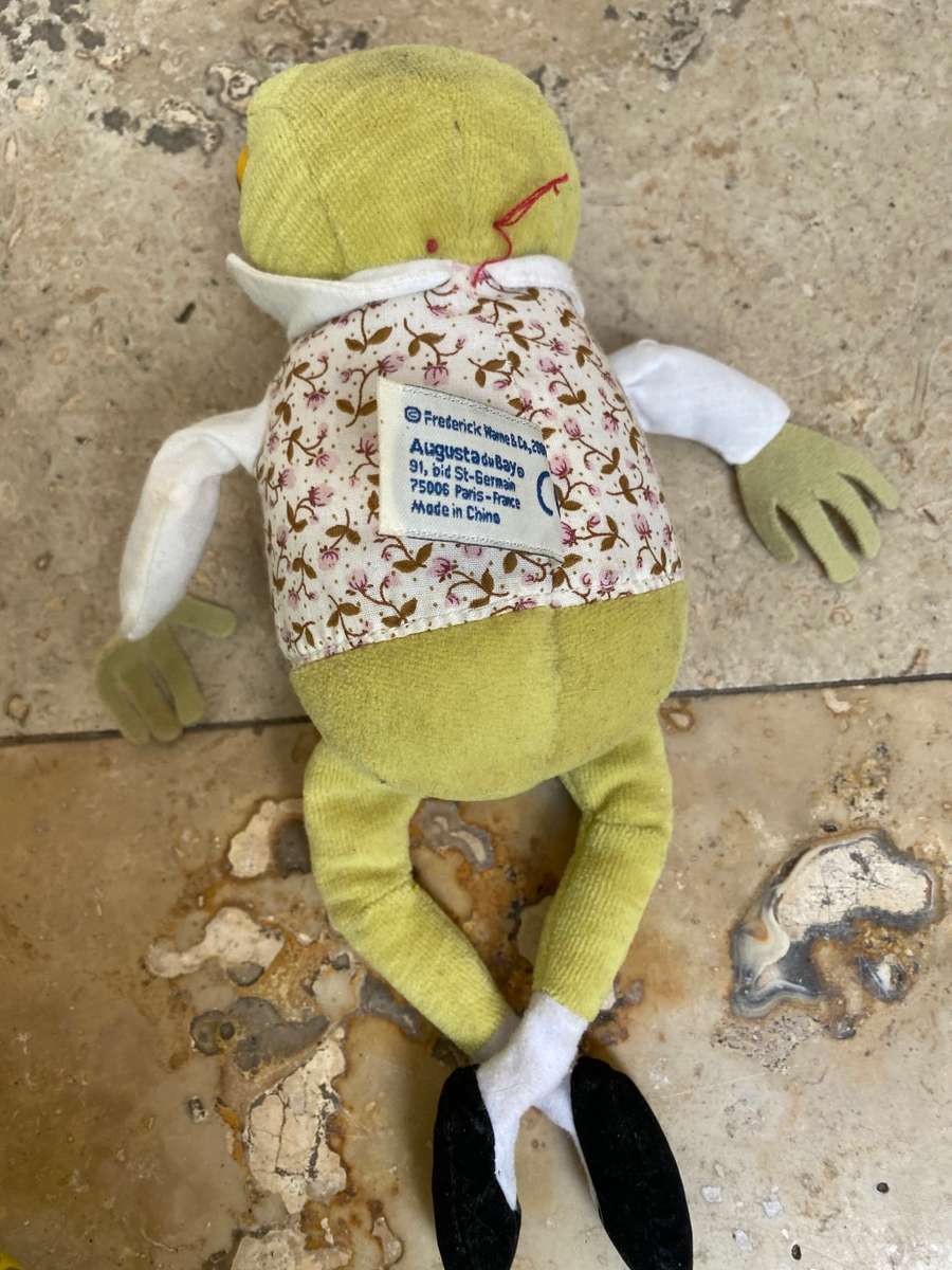 Vintage Jeremy fisher frog soft toy by peter rabbit 2006