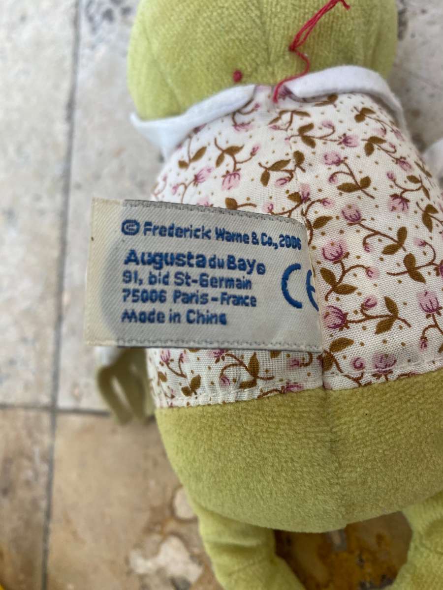 Vintage Jeremy fisher frog soft toy by peter rabbit 2006