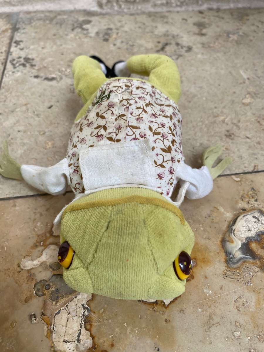 Vintage Jeremy fisher frog soft toy by peter rabbit 2006