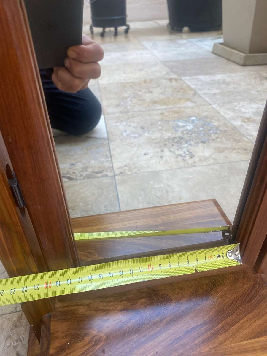 Fine wood table top vanity dresser with flip mirror and drawer