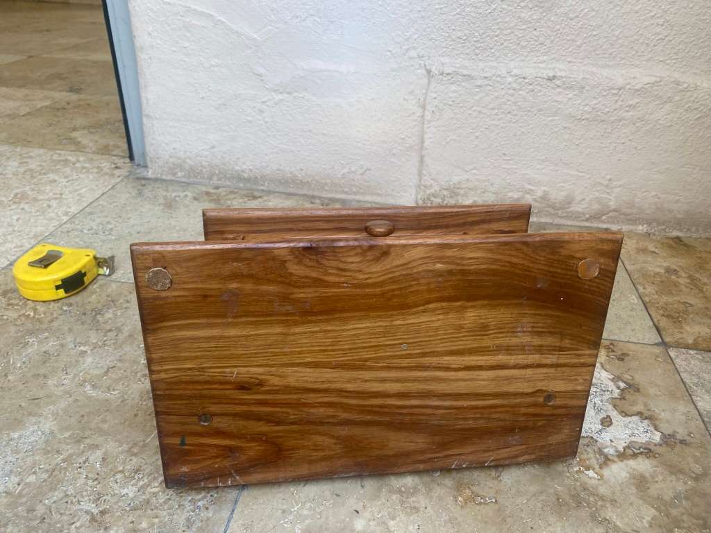 Fine wood table top vanity dresser with flip mirror and drawer