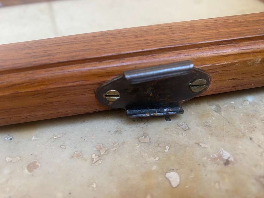 Fine wood table top vanity dresser with flip mirror and drawer