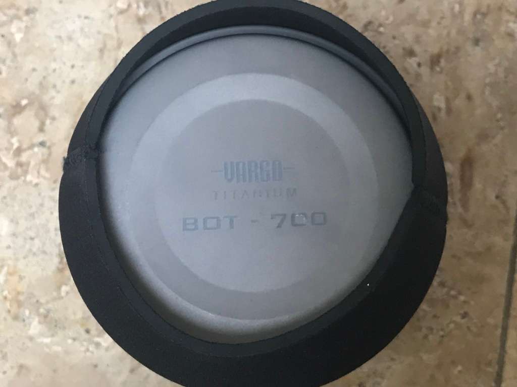 Vargo BOT - 700  Titanium Pot , Water Bottle Foldable Handles Watertight Lid , insulation