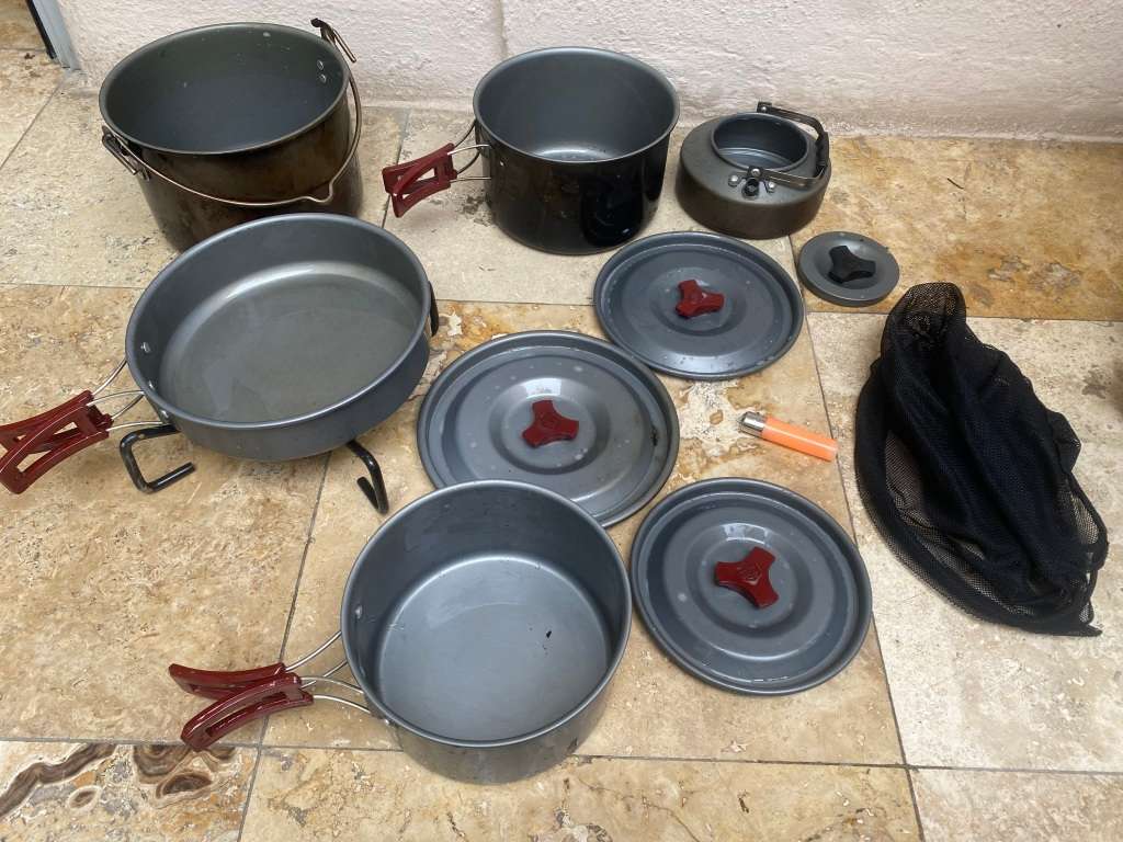 Camping pots Cookware Set Campmaster 10 pcs