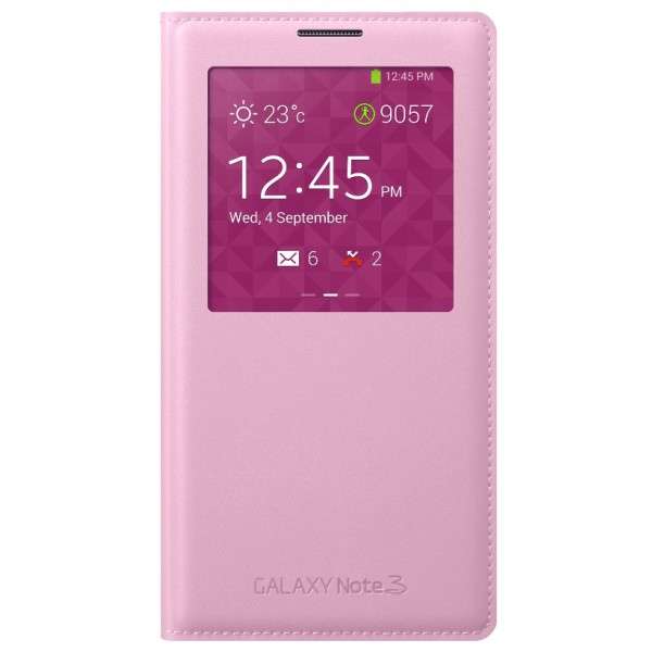 Samsung Galaxy Note 3 S View Cover - Brush Pink