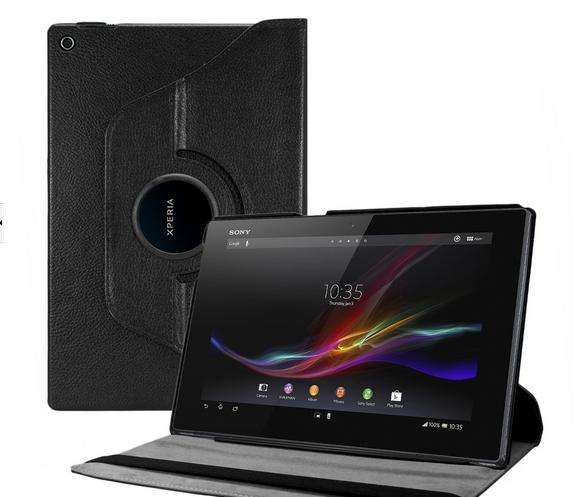Sony Xperia Z Tablet Leather Cover 360 degrees rotation feature Cover