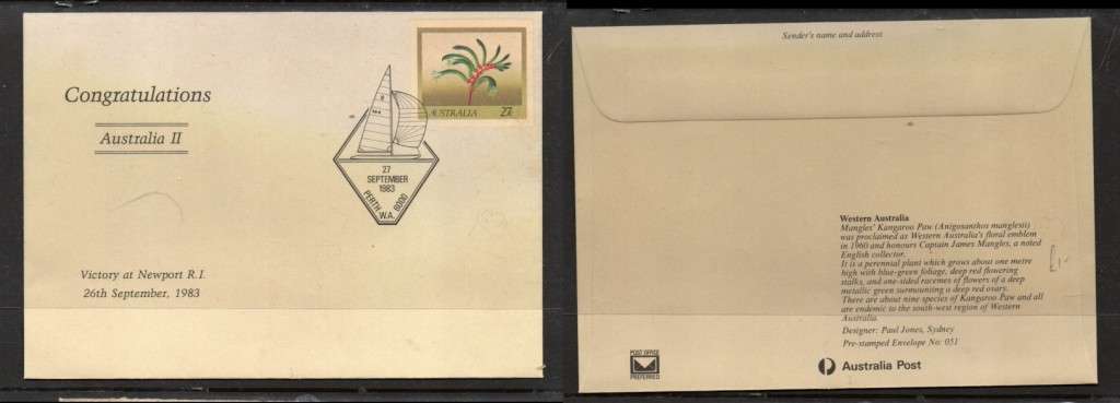 Australia EIIR, Congratulations Australia II Victory at Newport 20 September 1983