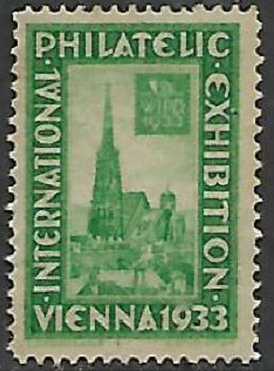 Austria, 1933, International Philatelic Exhibition, Vienna, small size poster stamp, MNH**