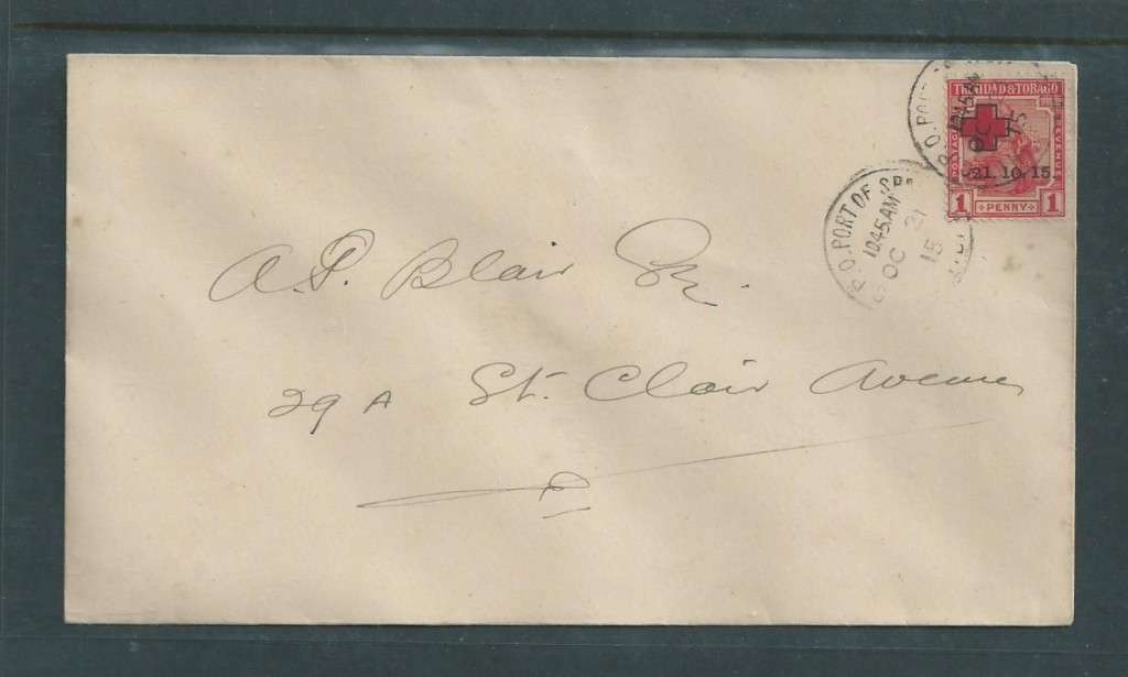 Trinidad, Red Cross 1 Penny,First Day Cover, , PORT OF SPAIN OC 21 15, c.d.s.