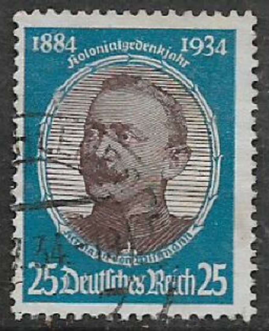 Germany 1934, von Wissmann 25pf used