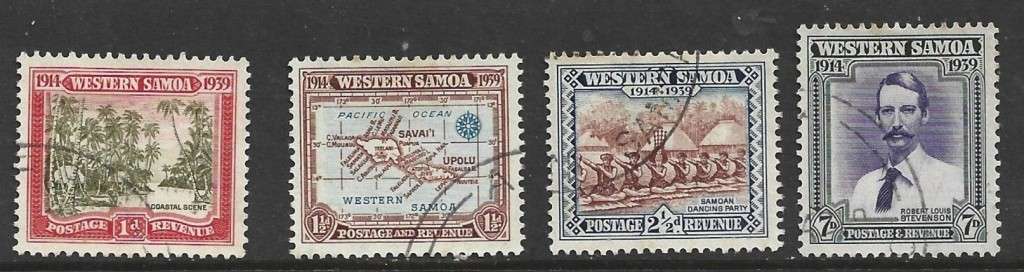 Western Samoa, 1939, 25th NZ Anniversary, used